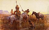 Charles Marion Russell Famous Paintings - The Lost Trail